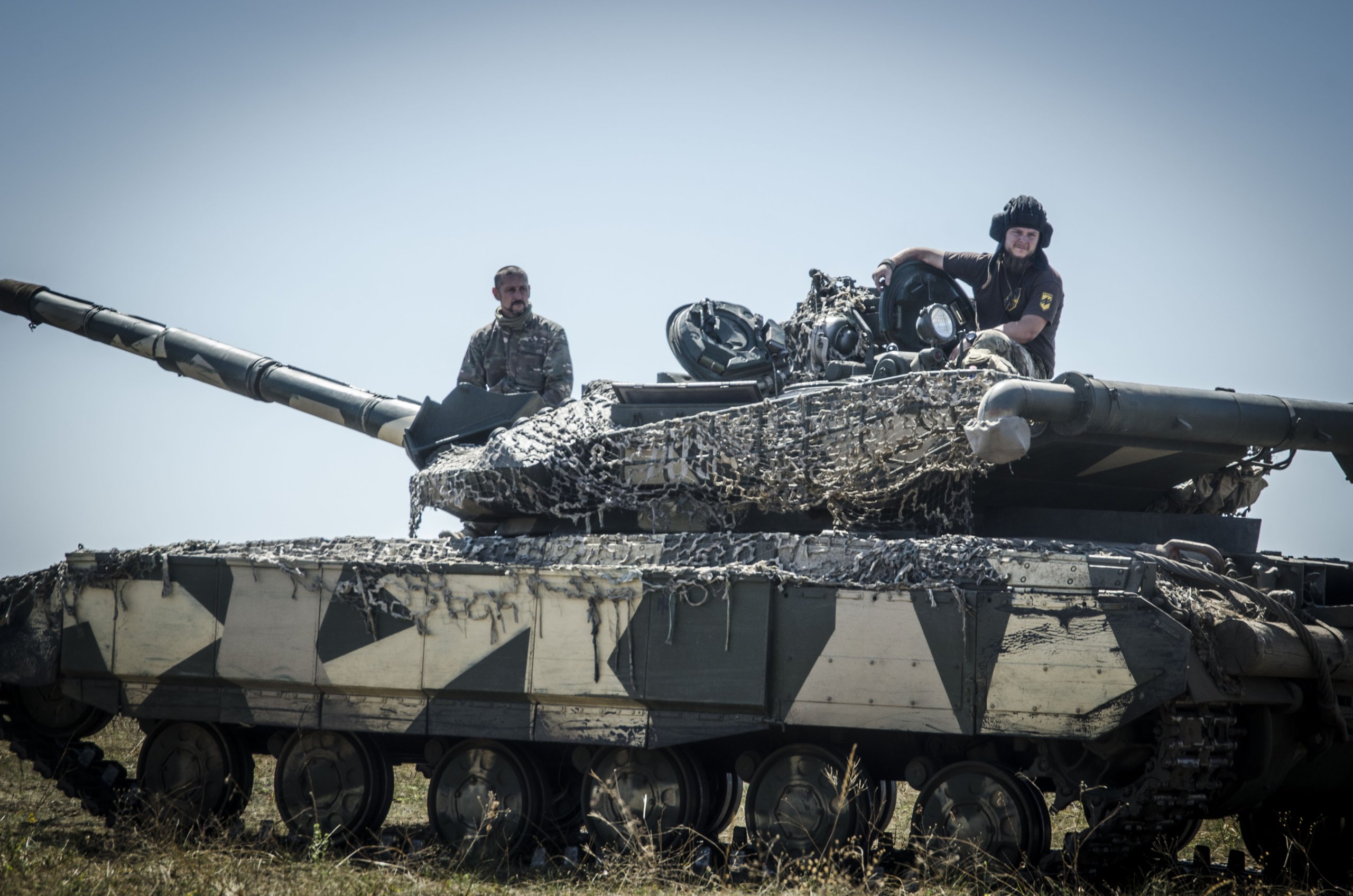 Тренування піхоти з танкістами АЗОВ