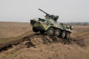 Тренувальні заняття екіпажів БТР