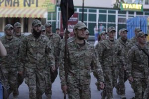 Полк АЗОВ відсвяткував чотириріччя у Бердянську