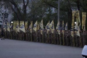 Полк АЗОВ відсвяткував чотириріччя у Бердянську