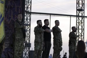 Полк АЗОВ відсвяткував чотириріччя у Бердянську