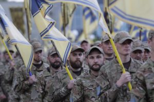 Полк АЗОВ відсвяткував чотириріччя у Бердянську