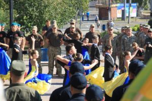 27 років Незалежності України. Полк АЗОВ вітає українців зі святом!