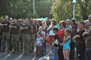 Урочисте відкриття пам’ятного знака воїнам, що віддали життя за Україну