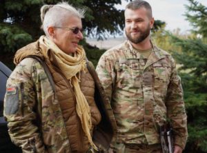 Делегація на чолі з Оксаною Корчинською відвідала базу полку АЗОВ